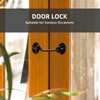 Klurent 4" Barn Door Latch Door Lock Hardware, Sliding Door