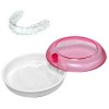 2 X Pink Clear Mouth Teeth Guard Retainer Case for