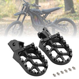 Smotrcc CNC Foot Pegs for Surron, Motorcycle Footpegs Foot Pedals Rests Compatible with Sur Ron Light Bee X S Segway X260 X160 Talaria Sting MX3 MX4 Talaria XXX Dirt Bike-Black