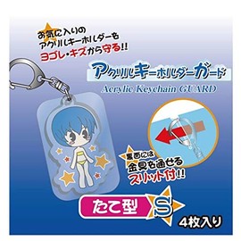 Acrylic Key Chain Guard CAC-SG19 Vertical Small 4 per Pack