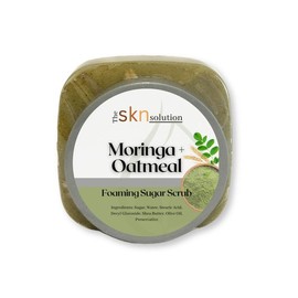 Moringa + Oatmeal Sugar Scrub for Gentle Exfoliation - Size: 8 oz