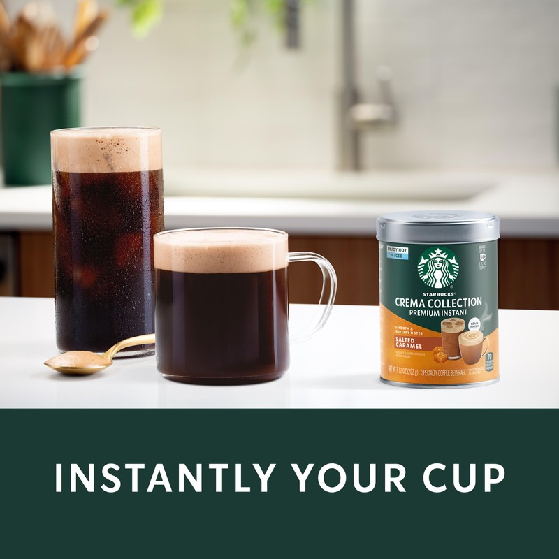 Starbucks Crema Collection Premium Instant Salted Caramel Flavored Instant Coffee,