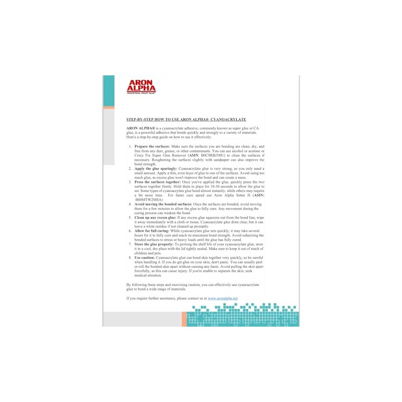 Aron Alpha Type 241 (40 CPS Viscosity) General Purpose Instant