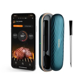 Inkbird Grill Meat Thermometer Wireless Probe Rechargeable Box Outdoor Cooking