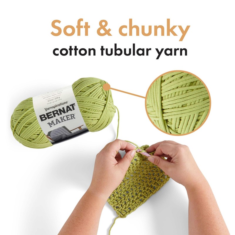 Bernat Maker Cream Yarn - 2 Pack of 250g/8.8oz -