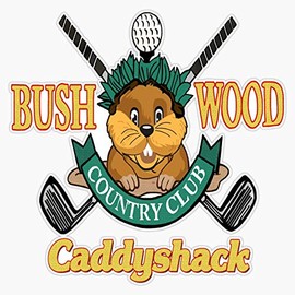 Bushwood Country Club Bumper Sticker Window Vinyl Decal 5"