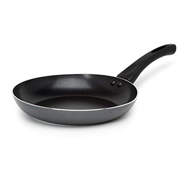 Ecolution Elements 9.5 Inch Non-Stick Frying Pan Dishwasher Safe, Scratch Resistant, with Easy Food Release Interior and Even Heating Base, Grey