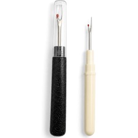 Timotech Set 2 Piezas Descosedor de Costuras Profesional, Removedores de Hilos con Mango Ergonómico y Antideslizante, Quita Costuras en Dos Tamaños para Sastrería, Bordados y Manualidades, Multicolor