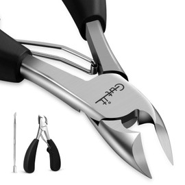 Toenail Clippers for Thick Toenails, Large Nail Clipper for Seniors, Nail Cutter for Men, Toe Nail Clipper Trimmer Medical-Grade, Podiatrist with Cuticle Pusher