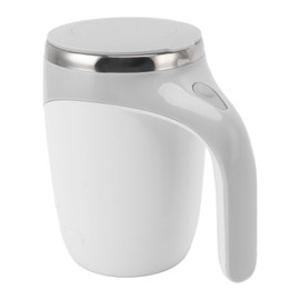 Qcwwy Self-Stirring Coffee Cup, USB Charging, Washable, Self-Stirring Cup for Travel (White)