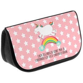 Mr. & Mrs. Panda Cosmetic Bag Unicorn Rainbow - Gift, Pegasus, Unicorn, Adult, Toiletry Bag, Cosmetic Bag, red, Hand Drawn