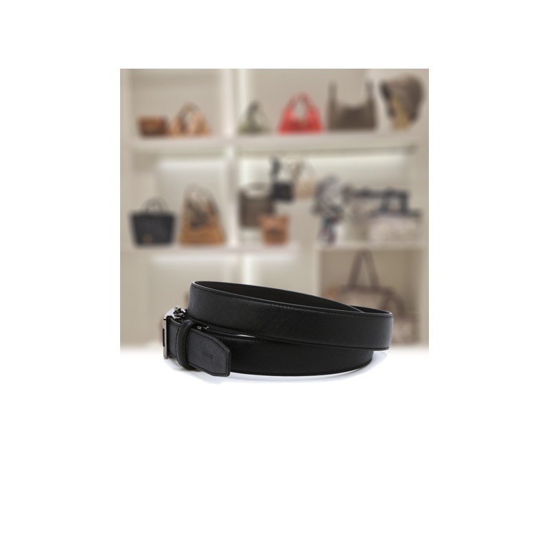 Hazzys (신세계센텀점)블랙 퀼팅 소가죽 자동벨트 HJBE4F253BK (Shinsegae Centum City) Black
