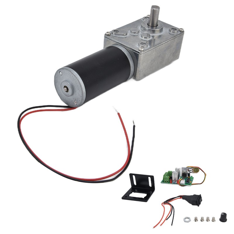 DC12V Geared Motor Turbo Worm Speed Reduction Machinery Accessories with