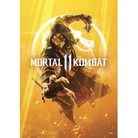 MIGHTYPRINT Mortal Kombat 11 - Scorpion - Get Over Here – Durable 17” x 24 Wall Art – NOT Made of Paper – Officially Licensed Collectible