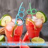 12 Pcs Colorful Curly Straws - Reusable Party Straws for