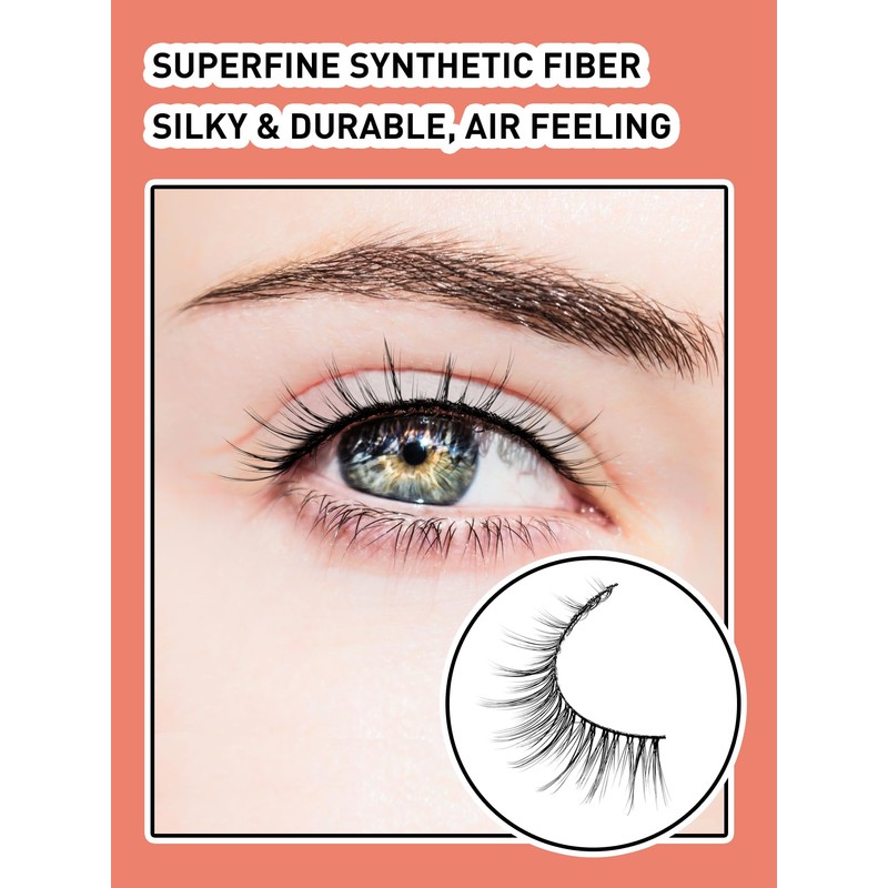 Anime Lashes Wispy False Eyelashes Natural Look 12MM Strip Lashes