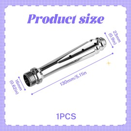 Shower, Shower Attachment Shower, Aluminium Cleaning System, 1 Piece Shower Enema Device Intestinal Cleaning for Women Men Personal Hygiene Shower Head - Autoclavable, Silver, Enema