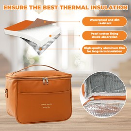Huntone Lunch Bag, Medium Lunch Bag, Insulated Foldable Insulated Bag, Thermal Bag with Foil Lining, Lunch Bag, Suitable for Men and Women (26 cm x 16 cm x 18 cm)