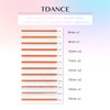 TDANCE Colorful lashes extension D Curl 0.07mm Thickness Semi Permanent
