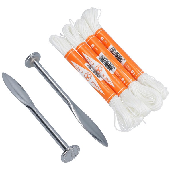 Two Footprint Line Pins and Four Braided Nylon Chalk Line