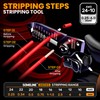 SOMELINE Ferrule Crimping Tool, Ratchet Pliers for AWG24-8 with 23