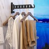 ZUIMENG Wall Clothes Rack, Foldable, 180° Rotating Clothes Hook, Clothes