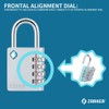 [ZARKER XD40] Padlock- 4 Digit Combination Lock for Gym, Sports,