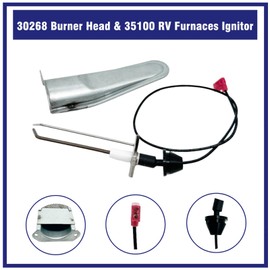 30268 36043 Burner Head and 35100 91788 RV Furnaces Ignitor Electrode Kit Fit for Atwood Hydro Flame Furnace 79 85 AFS AFM AFL DFS DFM DFL Series