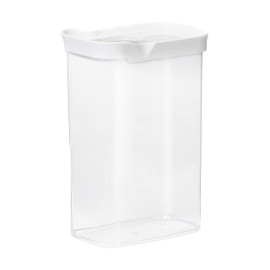 Emsa N11424 Optima Storage Container 2.2 Litres Rectangular Sliding Lid Ideal for Portioning 100% Safe / Hygienic / Safe Fresh Seal BPA Free Transparent Design