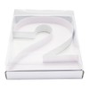 WENPACK 2 x 12" Fillable Cardboard Boxes Number Shape Clear