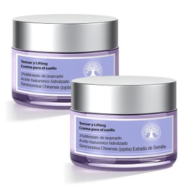 2PCS Crema para Cuello Reafirmante, con Hidrolizado de Acido Hialurnico, Sin Gluten, Vegano, Frmula Suave, 100 Natural, Crema para Cuello y Hombros...