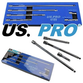 1/4'' Drive Wobble Extension Bar Set 6pc in Foam Tray US Pro