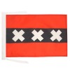 AZ FLAG Amsterdam Flag 12x18 in Dutch Banner 100D Polyester