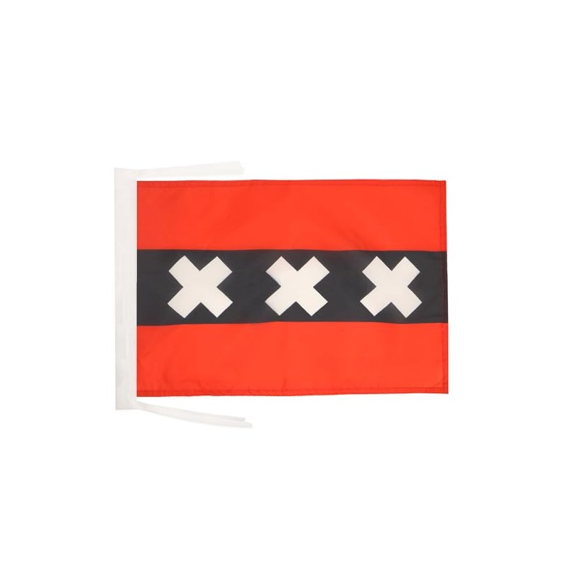 AZ FLAG Amsterdam Flag 12x18 in Dutch Banner 100D Polyester