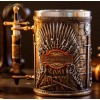 IDECOR Taza Tarro 3d Retro Vikingo Gotico Resina Y Acero