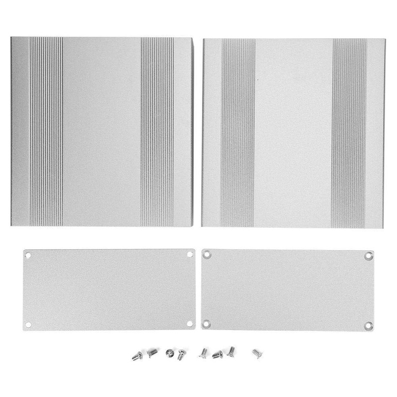 Enclosure Case 68x145x150mm Aluminum Project Box Silver Casing Shell for