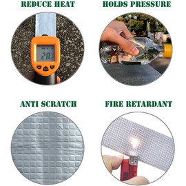 LLPT Aluminum Butyl Tape White 6 Inch x 16.5 Feet Hatch Cover Flashing Permanent Waterproof Leak Repair Tape for Boat Pipe RV Awning Roof Window Patch and Sealing (AB437WT)