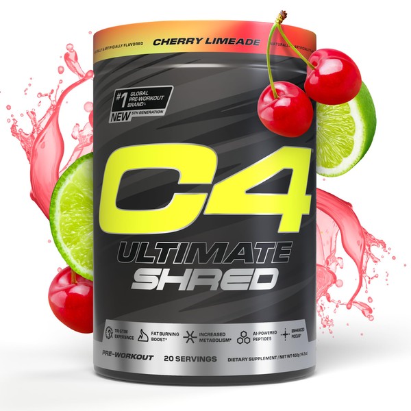 Cellucor C4 Ultimate Shred Pre Workout Powder, Metabolism Supplement with