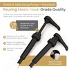2-Pack Black Plastic Bottle Syrup Pumps – Fits 750ml /