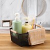 Tioncy 4 Pcs Plastic Mesh Baskets with Wood Handle Woven