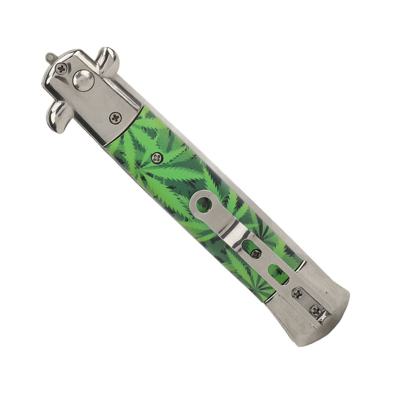 Switchblade Comb Stainless Steel Spring Comb Portable Pocket Beard Hair