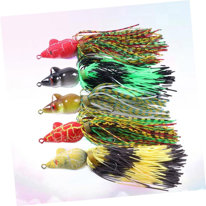 Outanaya 5pcs 9cm Bionic Baits Realistic Fishing 5 Durable Colors