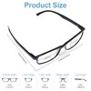 CVVTSPE 3-Pack Ultra Lightweight Classic Men's Reading Glasses with Blue