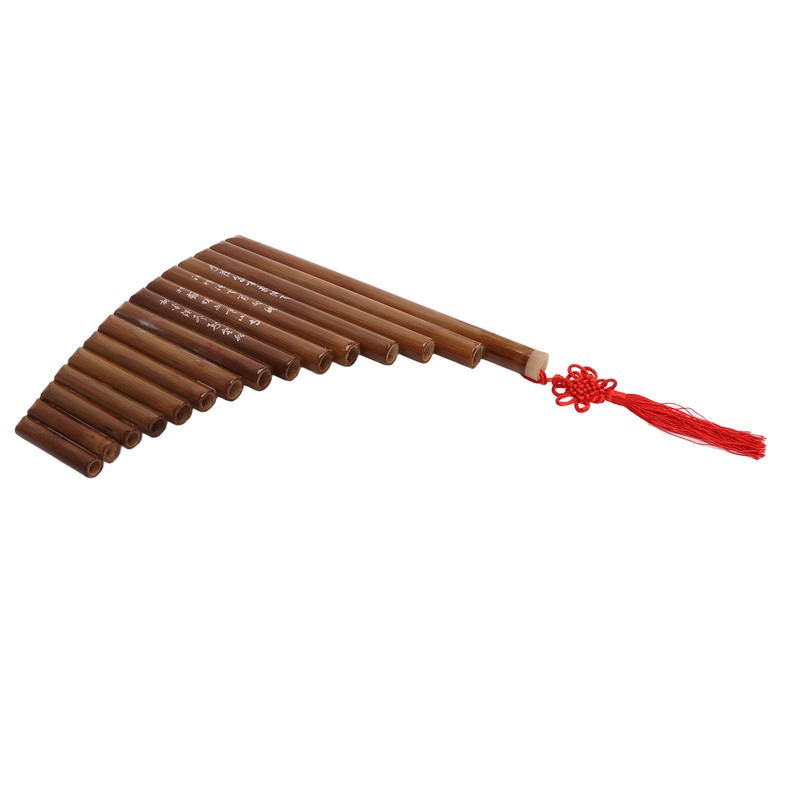 Pan Flute Natural Bamboo 15 Pipes G Tone Pans Pipe