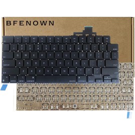 Bfenown Replacement US Keyboard for MacBook Air M2 M3 M4 Retina 13.6 inch A2681 A3113 A3240, M2 M3 M4 15 inch A2941 A3114 A3241 2023-2025 Year (Black)