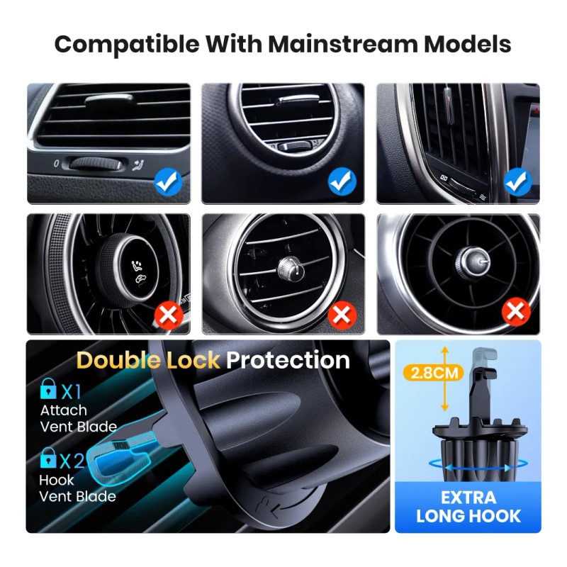Lxp Soporte Para Celular De Auto 2025 Bloqueo Automático