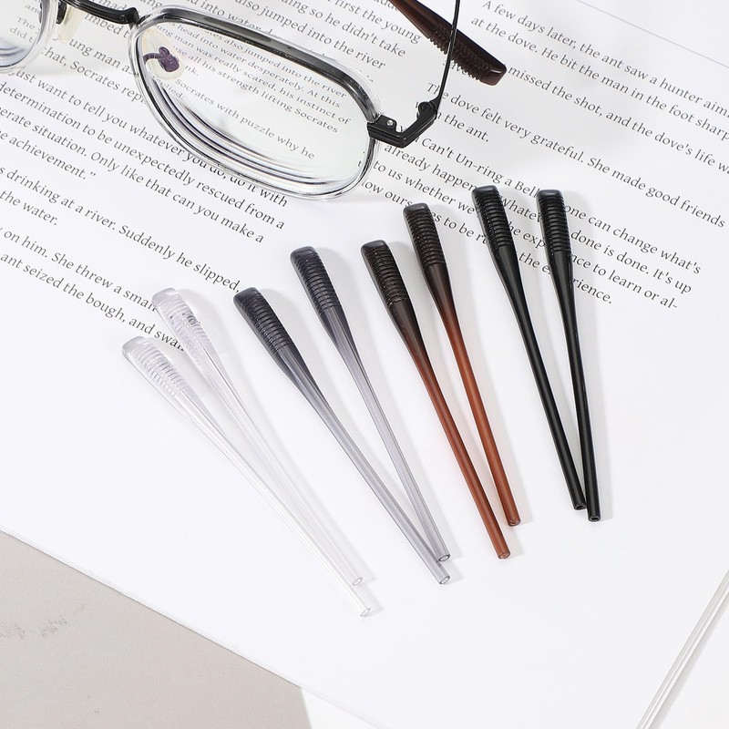 PATIKIL Eye Glass Replacement Temples, Anti-Slip Eyeglass End Tips for