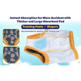 MOEMOE BABY Potty Training Pants Toilet Training Pants Toddler Training Pants Reusable Training Pants Boys, 8 Pack, Blue, 3 Years