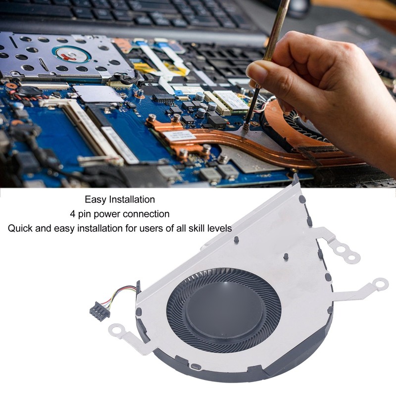 CPU Cooling Fan 4 Pin Power Connector Replacement Laptop CPU