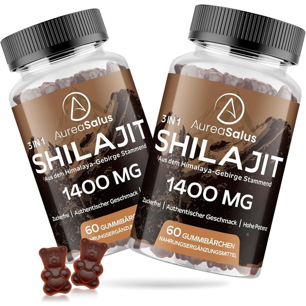 1400 mg Shilajit Gummies High Dosage, Sugar-Free, Premium Himalayan Supplement